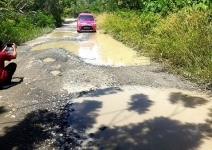 Lapor !! Jalan Nasional di Lamala ‘So Ancoor’