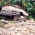 Longsor Rusak Rumah Warga di Banggai Kepulauan
