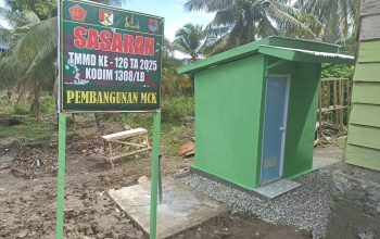 MCK Dusun III Hasil Karya TMMD ke-126 Mulai Dimanfaatkan Warga