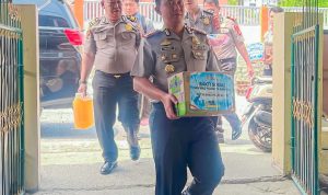 Semarak HUT ke-75 Humas Polri Kapolresta Banggai Santuni Panti Asuhan