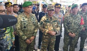 Gubernur Anwar Hafid Pimpin Upacara Bakti TNI AD se-Sulawesi Tengah di Banggai